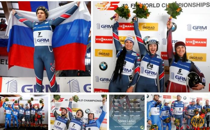 Сборная России завоевала три золота и одно серебро в трех спринтовых дисциплинах